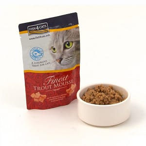 Fish4Cats Finest Mousse di Trota per GattI 100gr Peso Confezione 100 g – KIT 6x