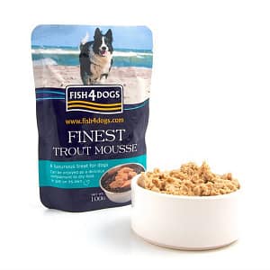 Fish4Dogs Finest Mousse di Trota per Cani 100gr Peso Confezione 100 g – KIT 6x