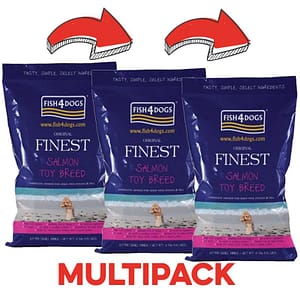 Fish4Dogs Finest Salmon Toy Secco Peso Confezione 1.5 Kg – KIT 3x