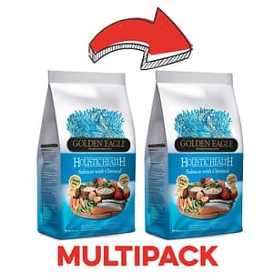 Golden Eagle Holistic Salmone e Avena per Cani Peso Confezione 2 Kg – KIT 2x