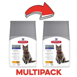 Hill’s Science Plan Mature Adult 7+ Sterilised Pollo per Gatti Peso Confezione 1.5 Kg – KIT 2x