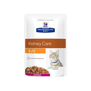 Hill’s k/d con Manzo Prescription Diet Feline Umido in Busta Peso Confezione 85 g – KIT 12x
