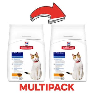 Hill’s Science Plan Mature Adult 7+ Pollo per Gatti Peso Confezione 2 Kg – KIT 2x