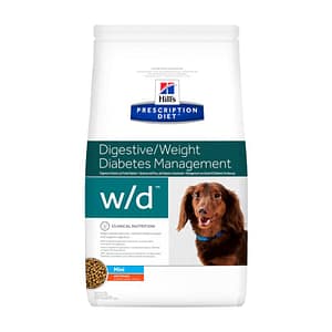 Hill’s w/d Mini Prescription Diet Canine Peso Confezione 1.5 Kg