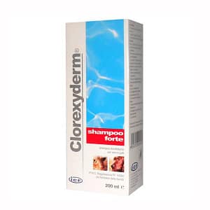 ICF Clorexyderm® Shampoo Forte per Cani e Gatti Capacità  200 ml