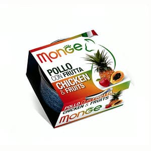 Monge Fruits Pollo e Frutta per Gatti 80gr Peso Confezione 80 g – KIT 6x