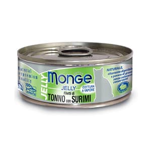 Monge Jelly Fil. Tonno e Surimi per Gatti 80gr Peso Confezione 80 g