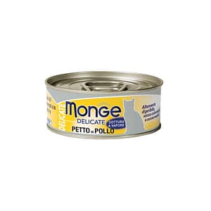 Monge Delicate Gatto Petto di Pollo per Gatti 80gr Peso Confezione 80 g – KIT 6x