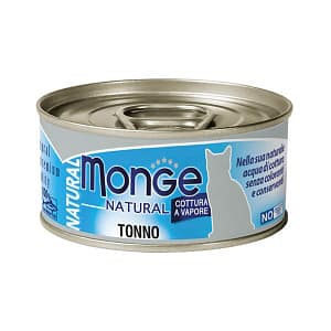 Monge Natural Tonno Umido per Gatti 80gr Peso Confezione 80 g – KIT 6x