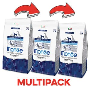 Monge Puppy Junior Medium al Pollo Peso Confezione 3 Kg – KIT 3x
