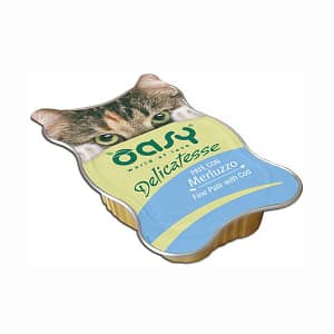 Oasy al Merluzzo in Vaschetta per Gatti 85gr Peso Confezione 85 g – KIT 9x