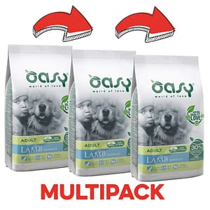 Oasy One Protein all’Agnello per Cani Peso Confezione 2.5 Kg – KIT 3x