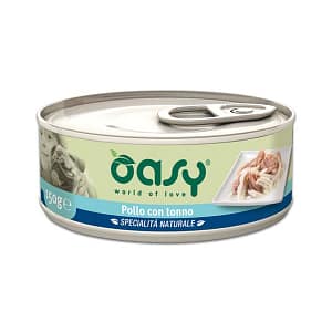 Oasy Umido Pollo e Tonno per Cani 150gr Peso Confezione 150 g – KIT 6x