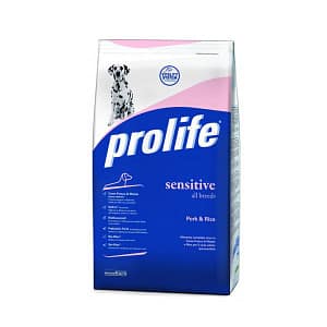 Prolife Cane Sensitive Maiale & Riso Peso Confezione 12 Kg