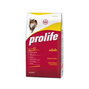 Prolife Gatto Adult Pollo e Riso Secco Peso Confezione 1.5 Kg