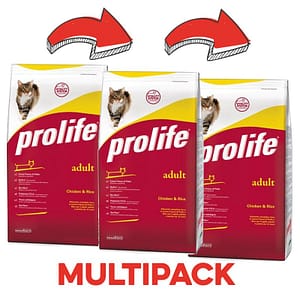 Prolife Gatto Adult Pollo e Riso Secco Peso Confezione 1.5 Kg – KIT 3x