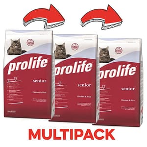 Prolife Gatto Senior Secco Peso Confezione 1.5 Kg – KIT 3x