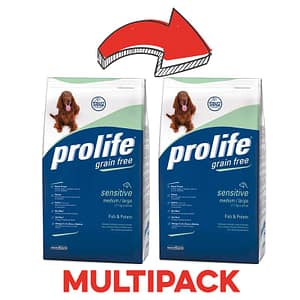Prolife Grain Free Medium Large Pesce & Patate Peso Confezione 2 Kg – KIT 2x