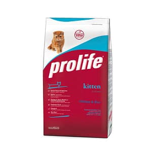 Prolife Kitten Pollo e Riso Secco Peso Confezione 1.5 Kg