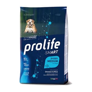 Prolife Smart Puppy Medium Pollo e Riso per Cuccioli Peso Confezione 2.5 Kg