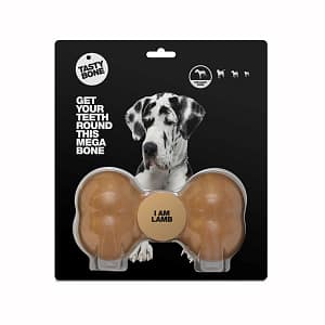 Tasty Bone Cane Mega Osso per Igiene Dentale Gusto Lamb