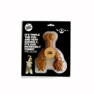 Tasty Bone Trio Large per la Masticazione del Cane Gusto Lamb