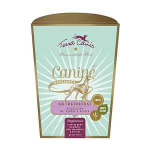 Terra Canis Canipé Sensitive Cervo con Patate Dolci, Zucchine e Frutti di Bosco per Cani Peso Confezione 200 g