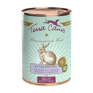 Terra Canis Grain Free Coniglio con Zucchine, Albicocca e Borragine Peso Confezione 200 g – KIT 6x