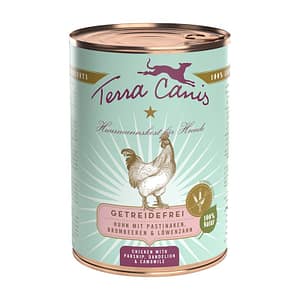 Terra Canis Pollo con Pastinaca, Tarassaco e Camomilla Grain Free Peso Confezione 200 g – KIT 6x