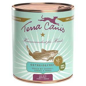 Terra Canis Merluzzo con Broccoli, Finocchio e Mango Grain Free Peso Confezione 800 g