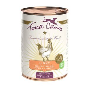 Terra Canis Pollo Light con Zucchine, Papaia e Rosa Canina 400gr Peso Confezione 400 g – KIT 6x