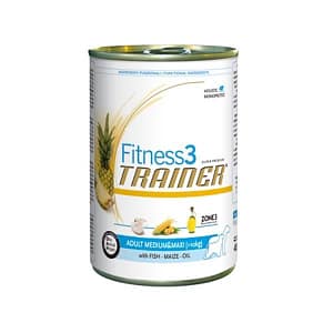 Trainer Fitness 3 Adult Medium Maxi Pesce per Cani 400gr Peso Confezione 400 g – KIT 6x
