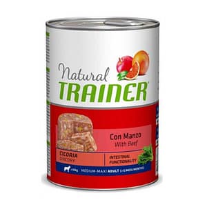 Trainer Natural Adult Medium Maxi al Manzo per Cani 400gr Peso Confezione 400 g - KIT 6x