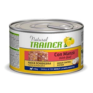 Trainer Natural Small & Toy Adult al Manzo per Cani 150gr Peso Confezione 150 g – KIT 6x