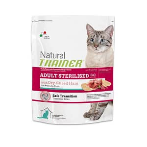 Trainer Natural Gatto Sterilizzato Prosciutto Peso Confezione 7.5 Kg