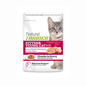 Trainer Natural in Busta per Gattini 85gr Peso Confezione 85 g – KIT 6x