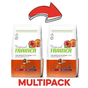 Trainer Natural Medium Prosciutto Peso Confezione 3 Kg – KIT 2x