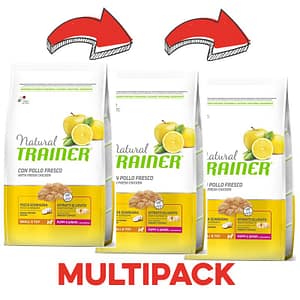 Trainer Natural Small & Toy Puppy & Junior Peso Confezione 2 Kg – KIT 3x