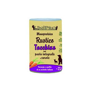 Unipro Patè Rustico Umido per Cani 400gr Gusto Tacchino