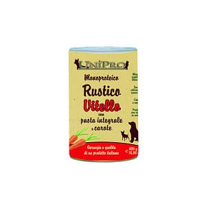 Unipro Patè Rustico Umido per Cani 400gr Gusto Vitello