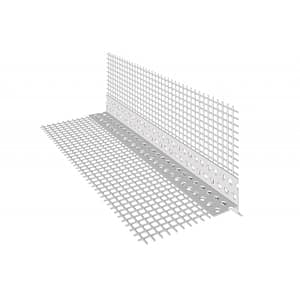 Paraspigolo Fassa in pvc con gocciolatoio diagonale a vista lunghezza 2500 mm (Confezione da 25 Pz)