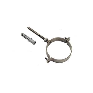 Fermatubo pesante Maggini 25/10 mm con vite e tassello in acciaio inox o zincato