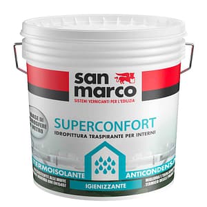Idropittura anticondensa, termoisolante, antimuffa Superconfort San Marco per interni (Secchio da 4, 10 o 14Lt)