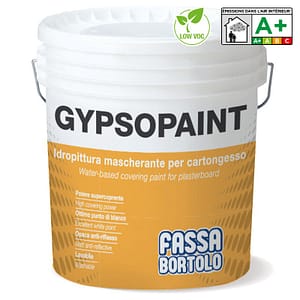 Idropittura bianca lavabile e mascherante Fassa Bortolo Gypsopaint  per cartongesso (Secchio 5-14 lt)