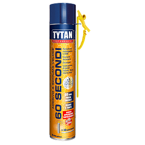 Schiuma adesiva universale Tytan 60 secondi gialla (Confezione da 750 ml)