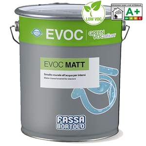 Smalto murale idrodiluibile per interni bianco Fassa Bortolo EVOC MATT (Secchio 10 lt)