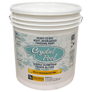 Vernice satinata Volteco Crystal Pool (Secchio da 4 e 14 Lt)