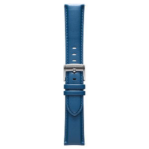 PININFARINA GENUINE ITALIAN LEATHER 22MM WATCH STRAP – BLUE WITH STEEL BUCKLE Steel Buckle