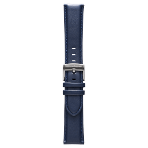 PININFARINA GENUINE ITALIAN LEATHER 22MM WATCH STRAP – Dark BLUE WITH STEEL BUCKLE Steel Buckle