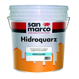 Pittura riempitiva San Marco Hidroquarz al quarzo per esterni (Secchio da 5 o 25Kg)